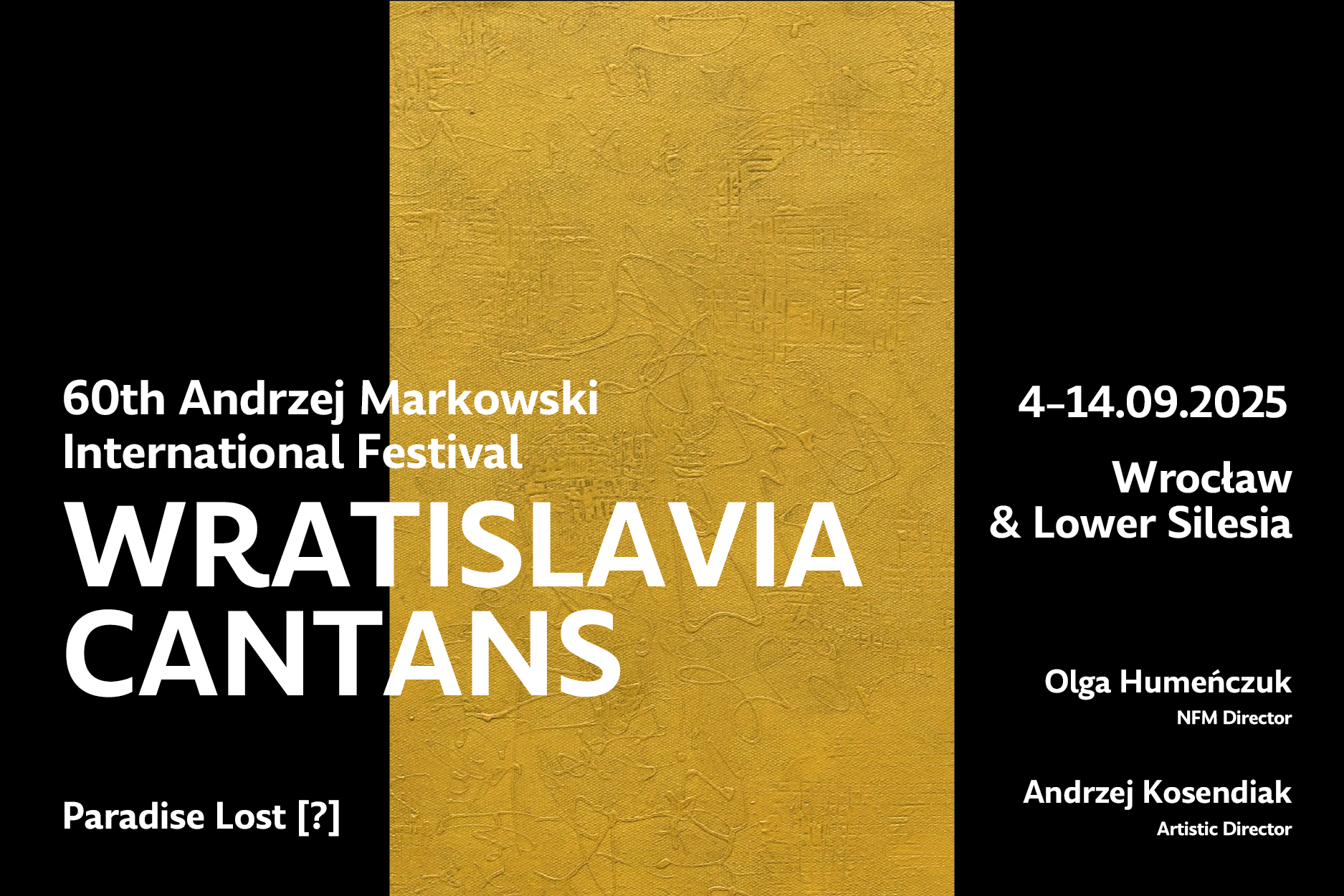 Wratislavia Cantans startet am 4. September in Breslau durch