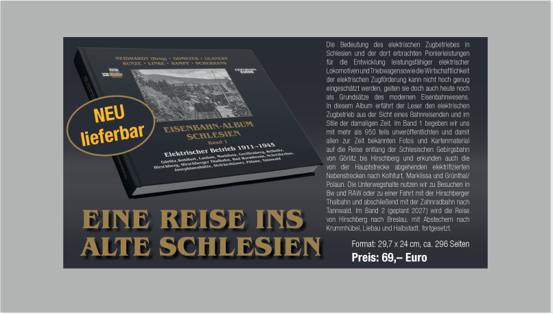 Eisenbahn-Album Schlesien, Band 1, erschienen