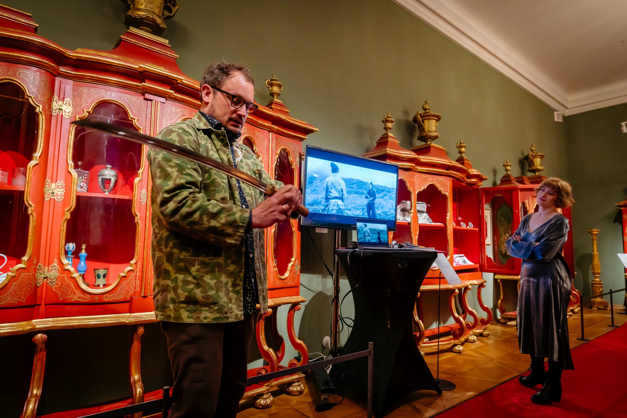 Ausstellung der Samurai-Schwerter auf Schloss Fürstenstein/Książ
