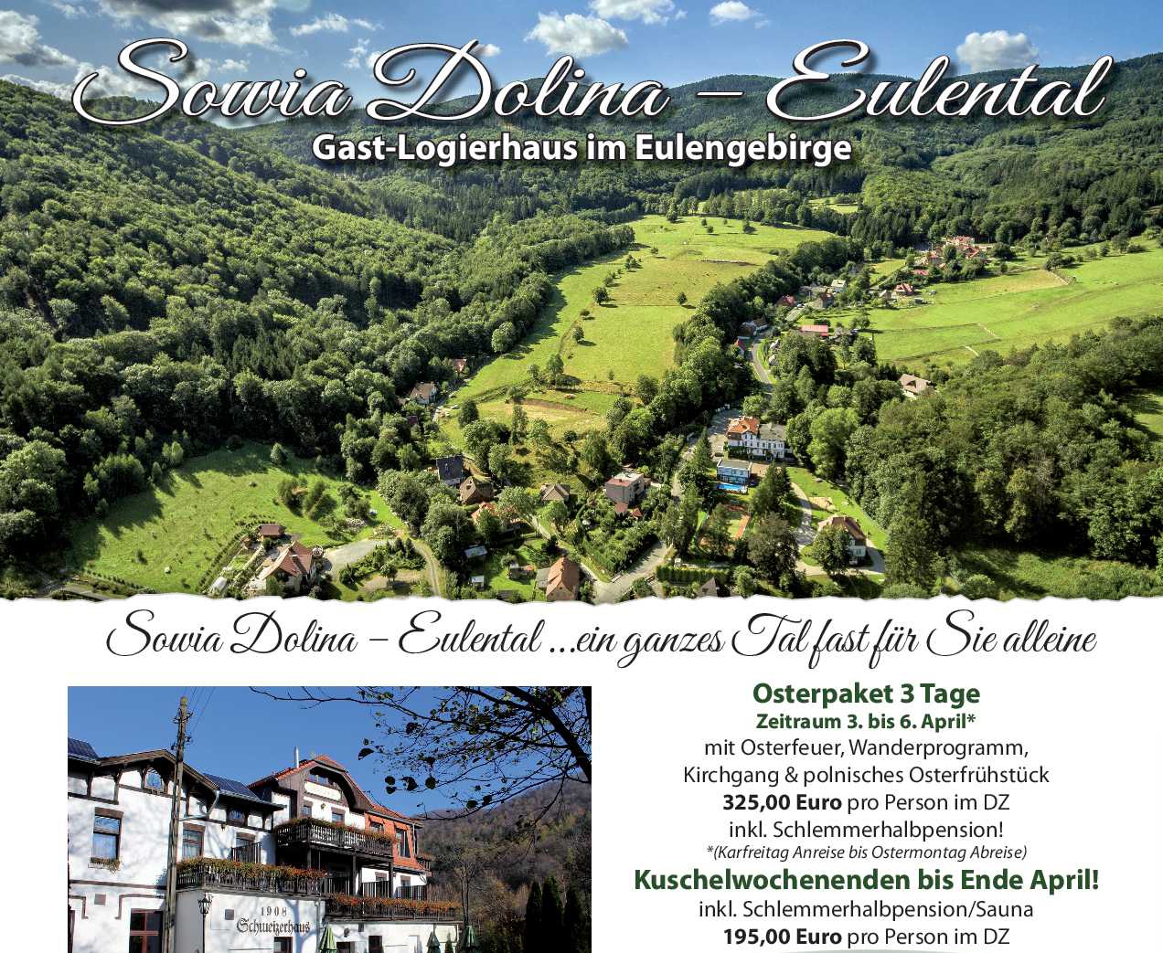 Sowia Dolina im Eulental - Osterangebot