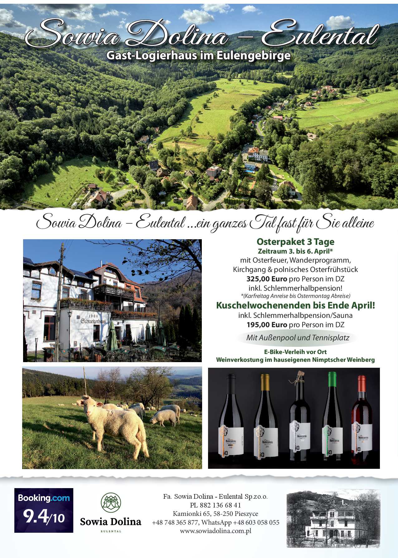 Sowia Dolina im Eulental - Osterangebot