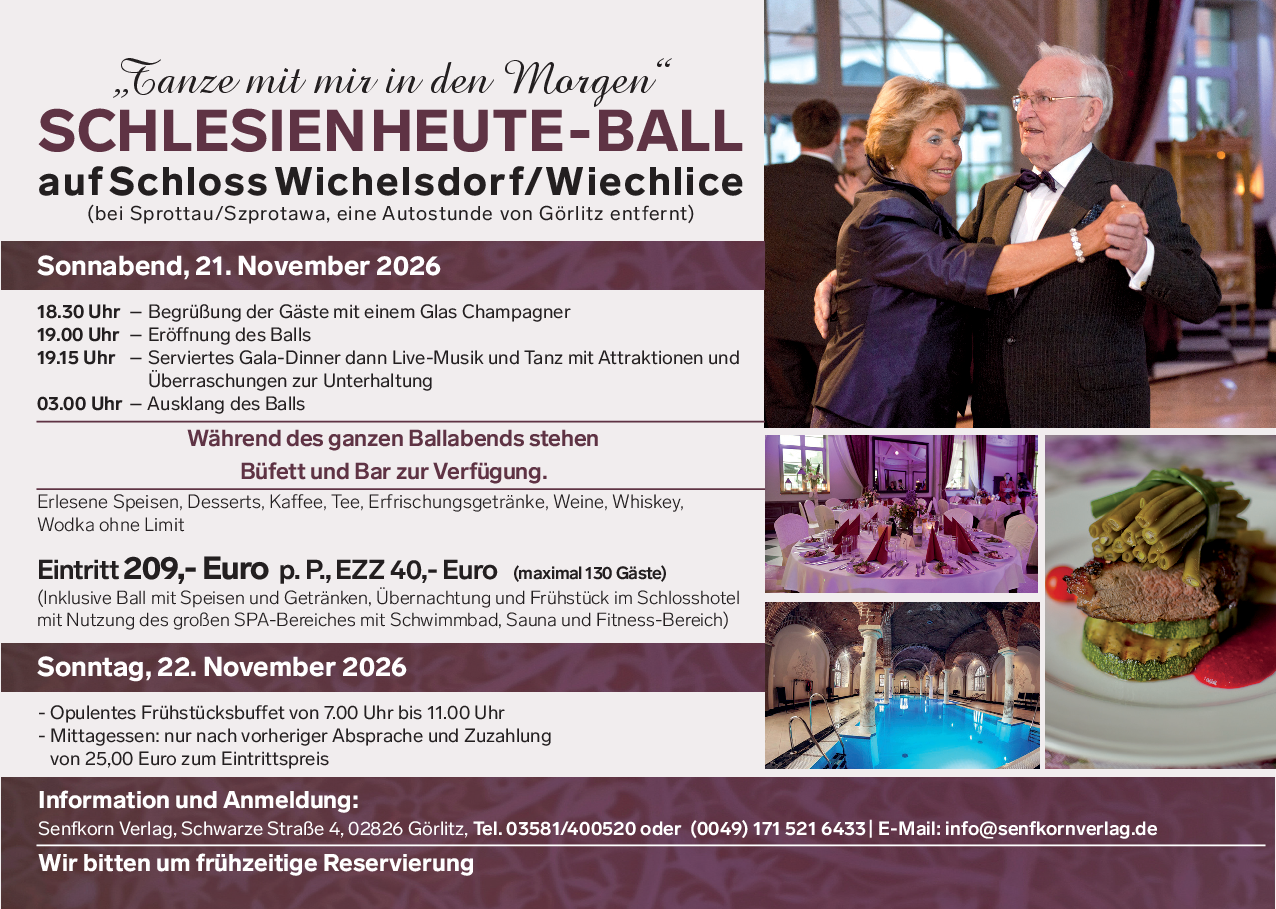 Schlesien heute Ball 2026